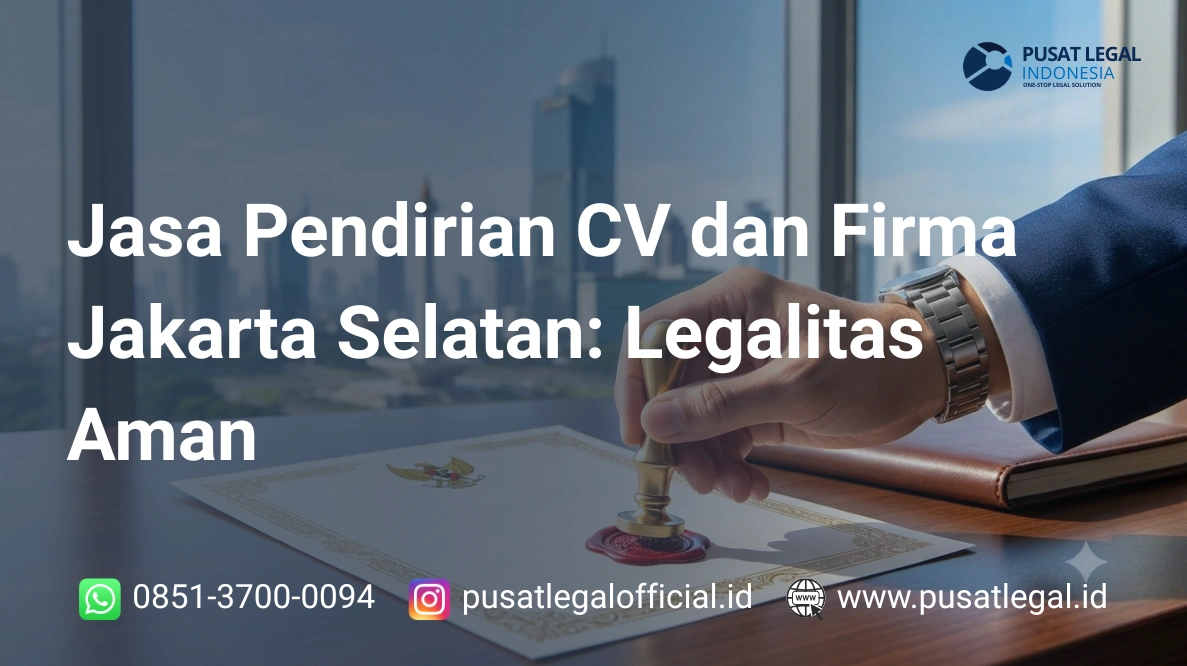 Jasa Pendirian CV dan Firma Jakarta Selatan: Legalitas Aman